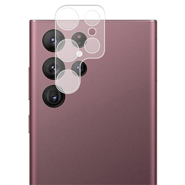 Защитное стекло на камеру AMORUS Lens Protector для Samsung Galaxy S23 Ultra - Transparent: фото 1 из 7