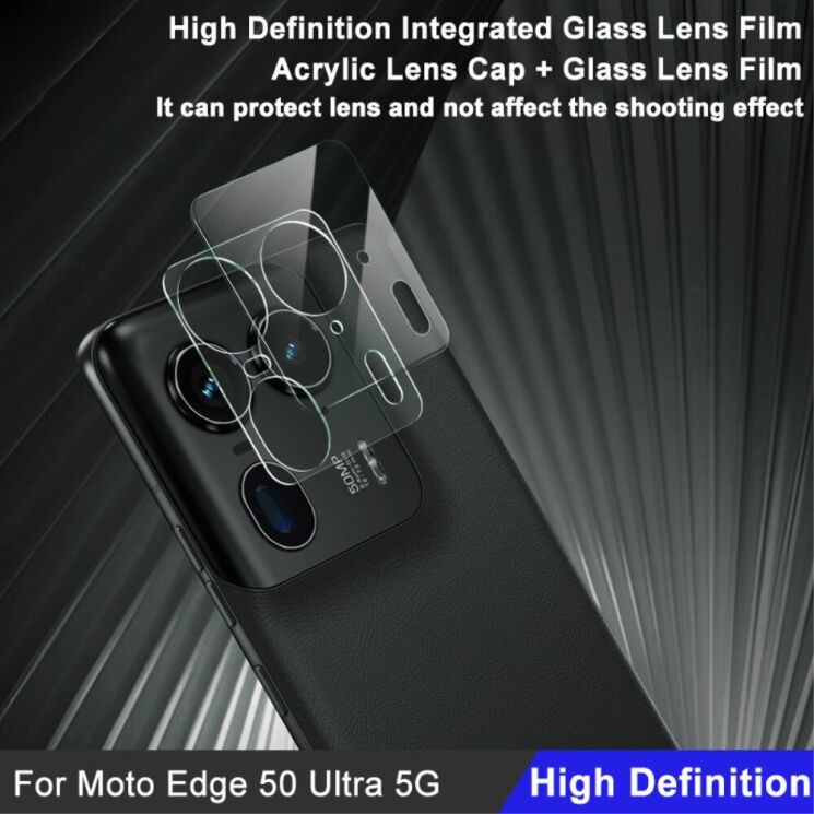 Защитное стекло на камеру IMAK Integrated Lens Protector для Motorola Edge 50 Ultra: фото 4 из 9