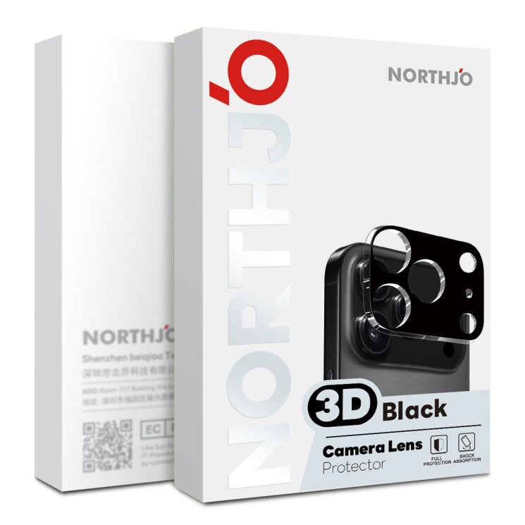 Захисне скло на камеру NORTHJO Black Camera Lens Protector для iPhone 18 Pro Max - Black: фото 5 з 5
