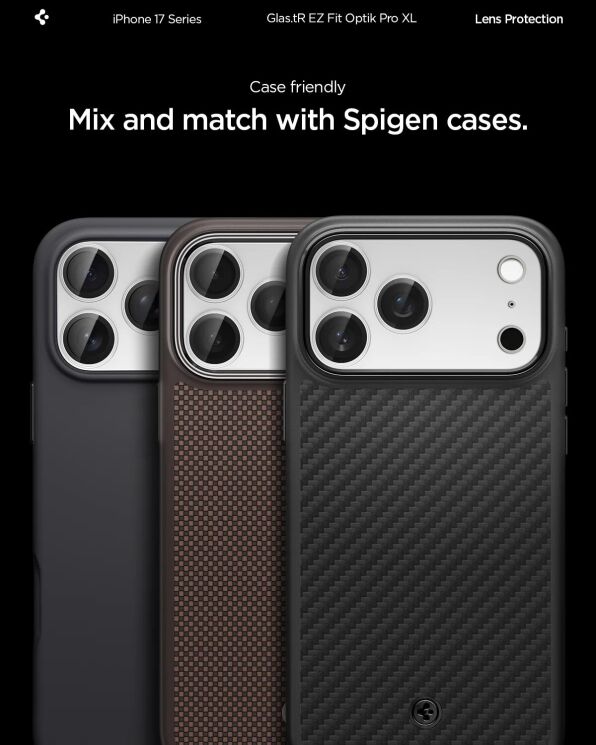 Захисне скло Spigen Optik Pro XL EZ Fit для iPhone 17 Pro Max (AGL10652) - Silver: фото 10 з 10