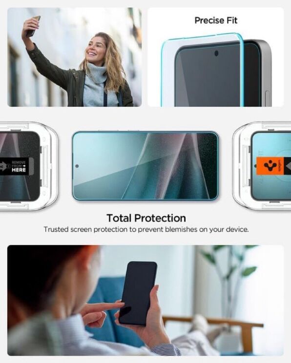 Захисне скло Spigen (SGP) Glas.tR EZ Fit Pro для Samsung Galaxy S25 Edge (S937) AGL09411: фото 11 з 13