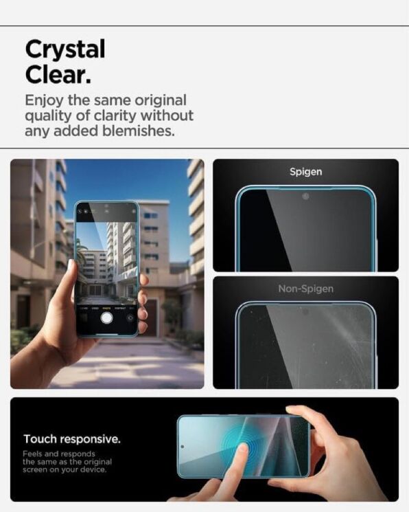 Захисне скло Spigen (SGP) Glas.tR EZ Fit Pro для Samsung Galaxy S25 Edge (S937) AGL09411: фото 10 з 13