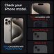 Защитное стекло Spigen (SGP) Glas.tR SLIM HD для Apple iPhone 15 Pro Max - Black (349625B). Фото 8 из 13
