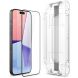 Защитное стекло Spigen (SGP) Glas.tR SLIM HD для Apple iPhone 15 Pro Max - Black (349625B). Фото 2 из 13