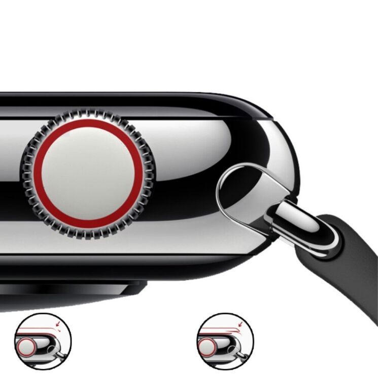 Захисне скло WIWU Ultra Clear Glass для Apple Watch 42 mm - Black: фото 5 з 6