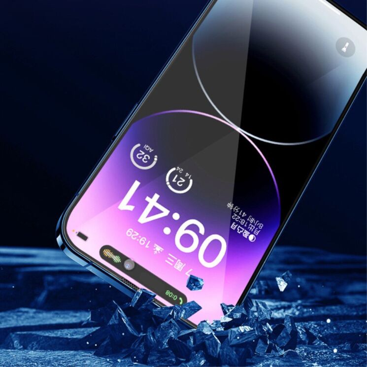 Защитное стекло X-LEVEL Anti-spy для Apple iPhone 15 Pro Max - Black: фото 6 из 8