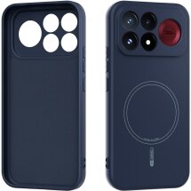 Защитный чехол ABEEL Lyra Skin with MagSafe для Xiaomi Poco F9 Pro - Dark Blue: фото 1 из 6