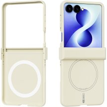 Захисний чохол ABEEL Lyra Skin with MagSafe (FF) для Samsung Galaxy Flip 8 - Beige: фото 1 з 6