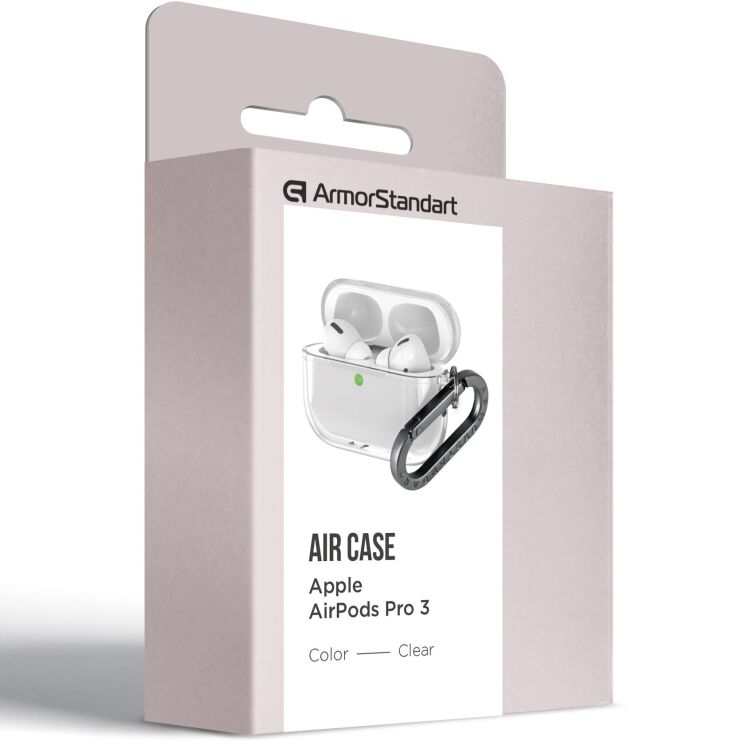 Защитный чехол ArmorStandart Air Case для AirPods Pro 3 - Transparent (390126T) Защитный чехол ArmorStandart Air Case для AirPods Pro 3 - Transparent: фото 3 из 3