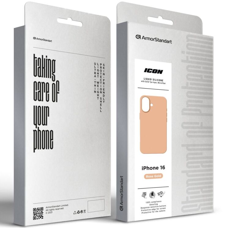 Захисний чохол ArmorStandart ICON2 Case для Apple iPhone 16 - Rose Gold: фото 3 з 9