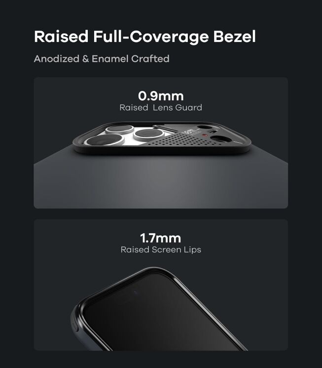 Захисний чохол AULUMU Armor Slim Shockproof Case для iPhone 18 Pro / 17 Pro - Black (423713B) Захисний чохол AULUMU Armor Slim Shockproof Case для iPhone 18 Pro / 17 Pro - Black: фото 8 з 9