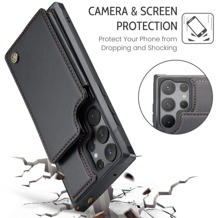 Захисний чохол CaseMe C22 Series для Samsung Galaxy S23 Ultra (S918) - Black: фото 8 з 12
