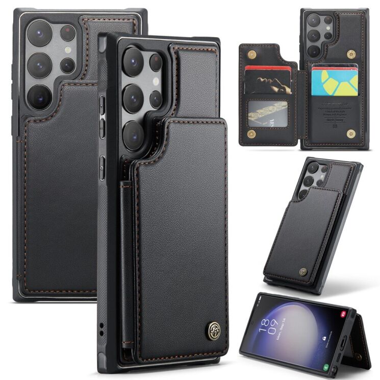 Захисний чохол CaseMe C22 Series для Samsung Galaxy S23 Ultra (S918) - Black: фото 1 з 12
