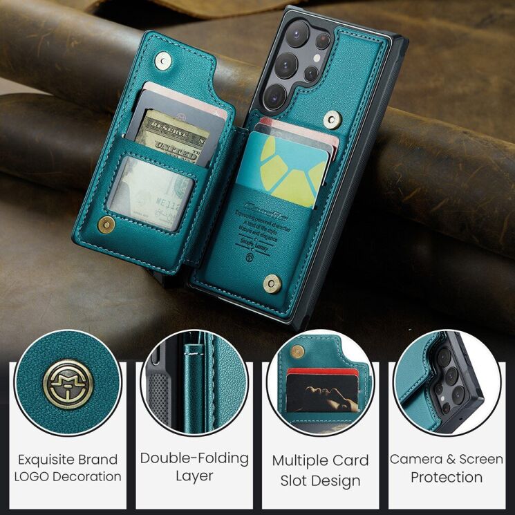 Захисний чохол CaseMe C22 Series для Samsung Galaxy S23 Ultra (S918) - Black: фото 11 з 12