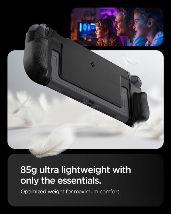 Захисний чохол Caseology Dual Grip by Spigen для Nintendo Switch 2 (ACS09310) - Black: фото 8 з 8