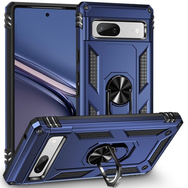Захисний чохол Deexe Armor Case для Google Pixel 7a - Blue: фото 1 з 7