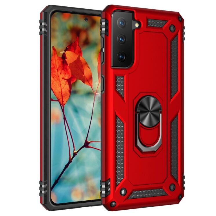 Защитный чехол Deexe Armor Case для Samsung Galaxy S21 Plus (G996) - Red: фото 1 из 9