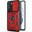 Защитный чехол Deexe Armor Shield для Samsung Galaxy S21 FE (G990) - Red (240228R)