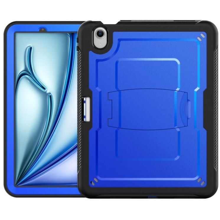 Защитный чехол Deexe Armor Stand для Apple iPad Air 11 M3/M2 (2025/2024) - Dark Blue: фото 2 из 11