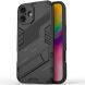 Захисний чохол Deexe Bibercas для Apple iPhone 16 - Black (360747B). Фото 1 з 6