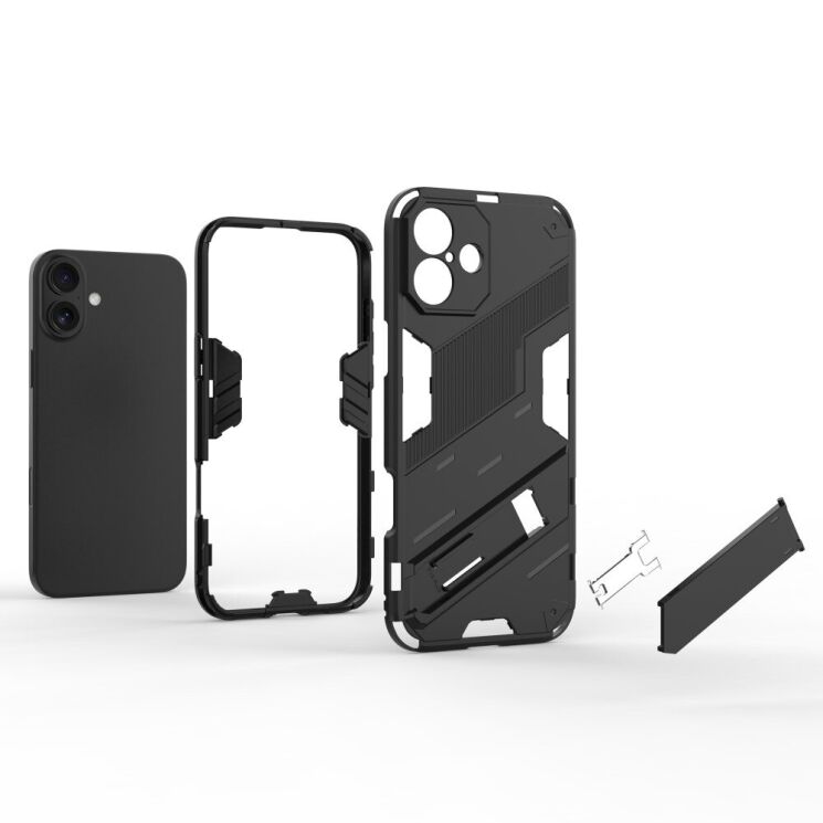 Защитный чехол Deexe Bibercas для Apple iPhone 16 - Dark Blue: фото 5 из 6