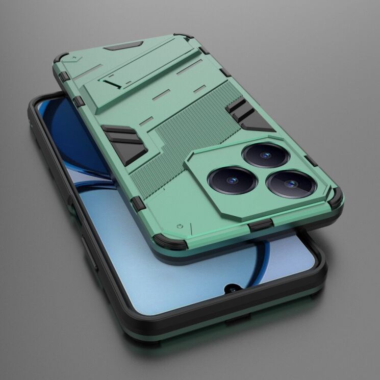 Защитный чехол Deexe Bibercas для Realme C63 / C61 - Green: фото 5 из 8