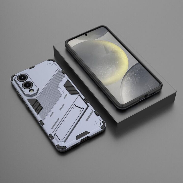 Захисний чохол Deexe Bibercas для Samsung Galaxy S25 Edge (S937) - Dark Blue: фото 4 з 6