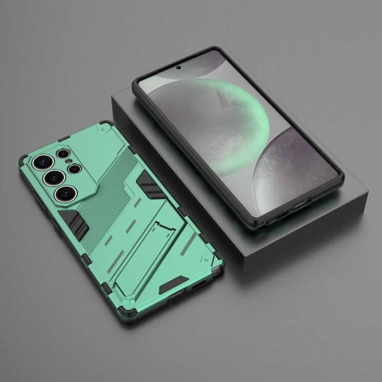 Захисний чохол Deexe Bibercas для Samsung Galaxy S25 Ultra (S938) - Green: фото 4 з 7