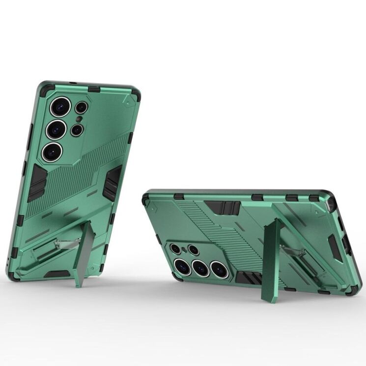 Захисний чохол Deexe Bibercas для Samsung Galaxy S25 Ultra (S938) - Green: фото 2 з 7