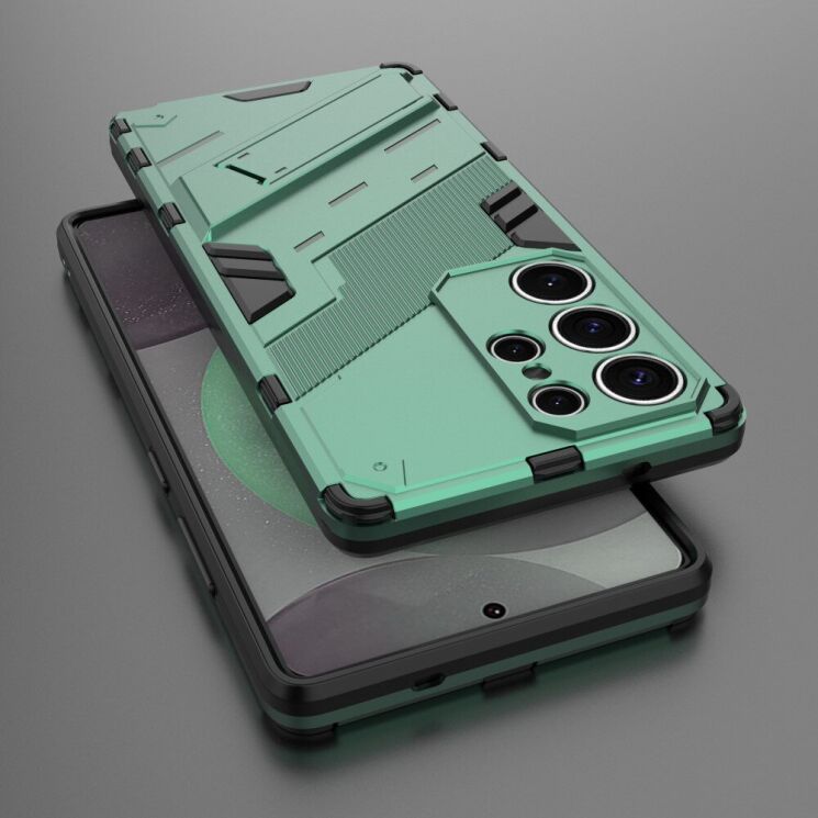 Захисний чохол Deexe Bibercas для Samsung Galaxy S25 Ultra (S938) - Green: фото 5 з 7