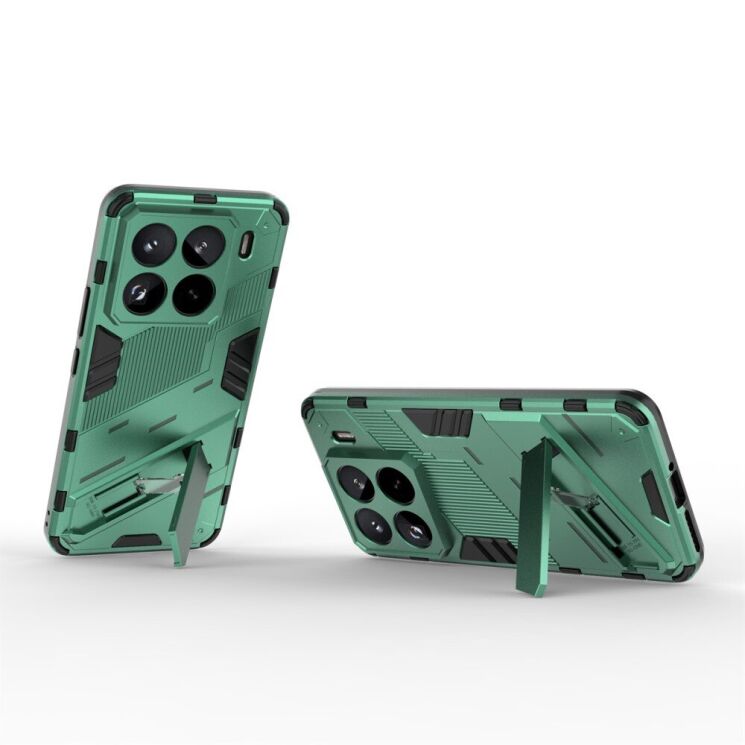 Защитный чехол Deexe Bibercas для Xiaomi 15 Pro - Green: фото 3 из 7