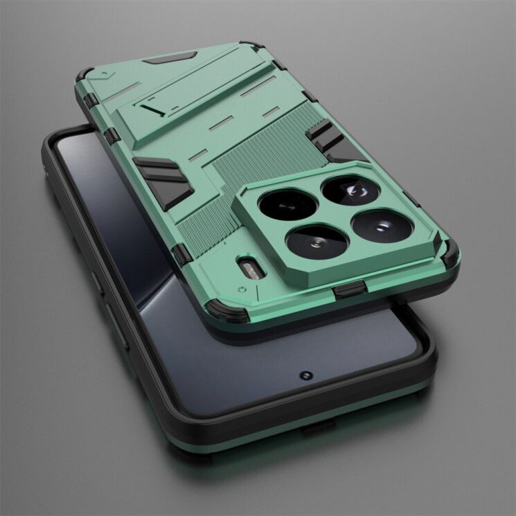 Защитный чехол Deexe Bibercas для Xiaomi 15 Pro - Green: фото 4 из 7