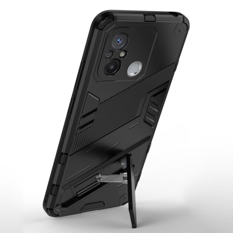 Защитный чехол Deexe Bibercas для Xiaomi Redmi 12C / 11A - Black: фото 3 из 8