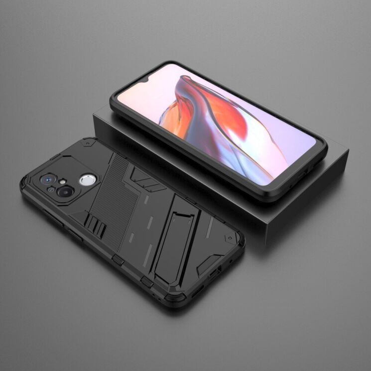 Защитный чехол Deexe Bibercas для Xiaomi Redmi 12C / 11A - Black: фото 5 из 8