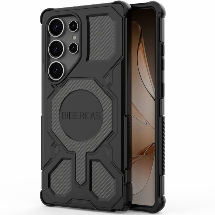 Захисний чохол Deexe Bibercas J-16 Series для Samsung Galaxy S25 Ultra (S938) - Black: фото 2 з 7