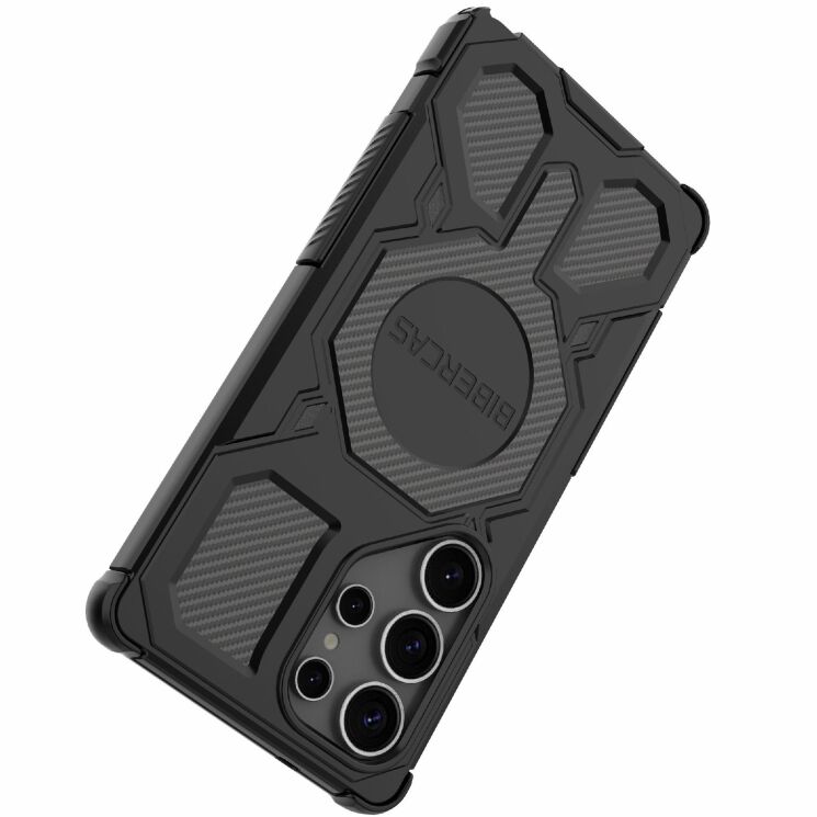 Захисний чохол Deexe Bibercas J-16 Series для Samsung Galaxy S25 Ultra (S938) - Black: фото 4 з 7