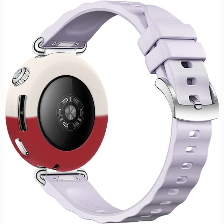 Захисний чохол Deexe Color Frame для Huawei Watch GT 6 (41mm) - Starlight / Red (423303SR) Захисний чохол Deexe Color Frame для Huawei Watch GT 6 (41mm) - Starlight / Red: фото 4 з 4