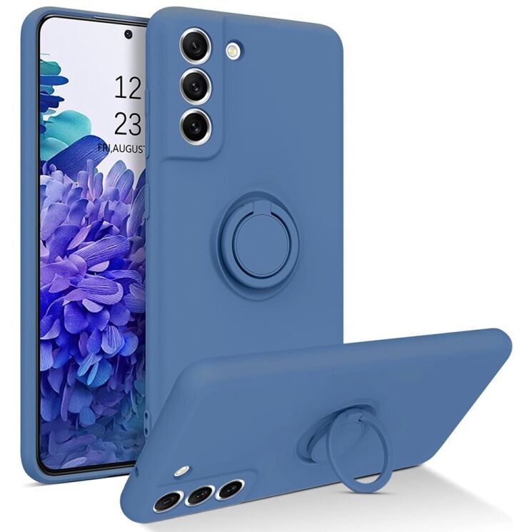 Защитный чехол Deexe Color Shell для Samsung Galaxy S21 FE (G990) - Dark Blue: фото 1 из 7