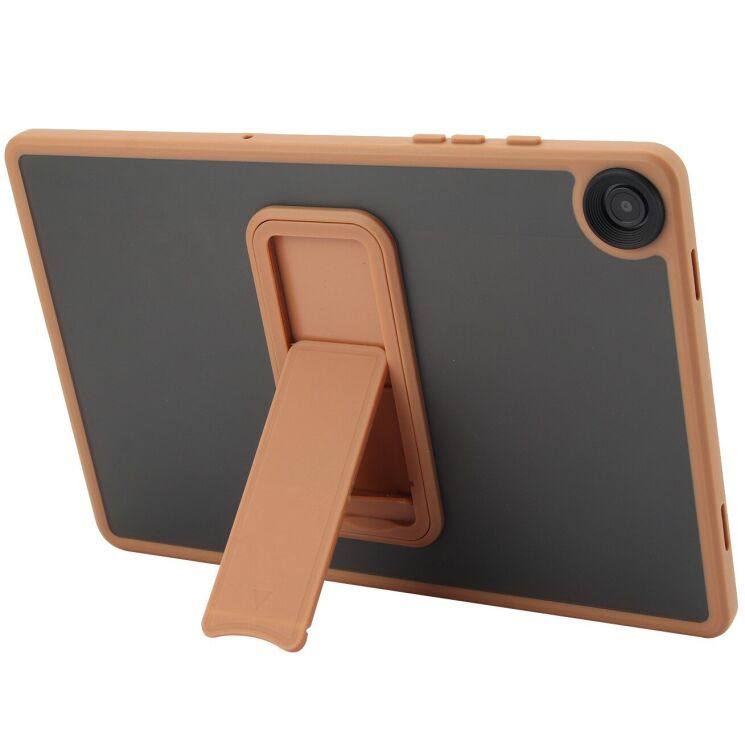 Защитный чехол Deexe Crystal Kickstand для Samsung Galaxy Tab A11 Plus (X230/236) - Gold: фото 2 из 10