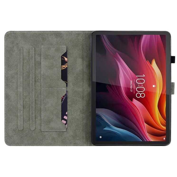 Защитный чехол Deexe Cute Tiger для Lenovo Idea Tab (TB336) - Grey: фото 4 из 6