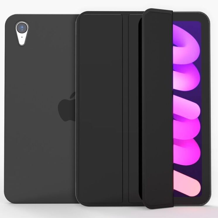 Захисний чохол Deexe Folio Case для Apple iPad mini 6 / 7 (2021/2024) - Black: фото 1 з 8