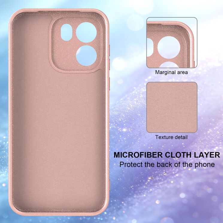 Защитный чехол Deexe Glitter Case with MagSafe для OnePlus Nord CE6 - Pink: фото 3 из 7