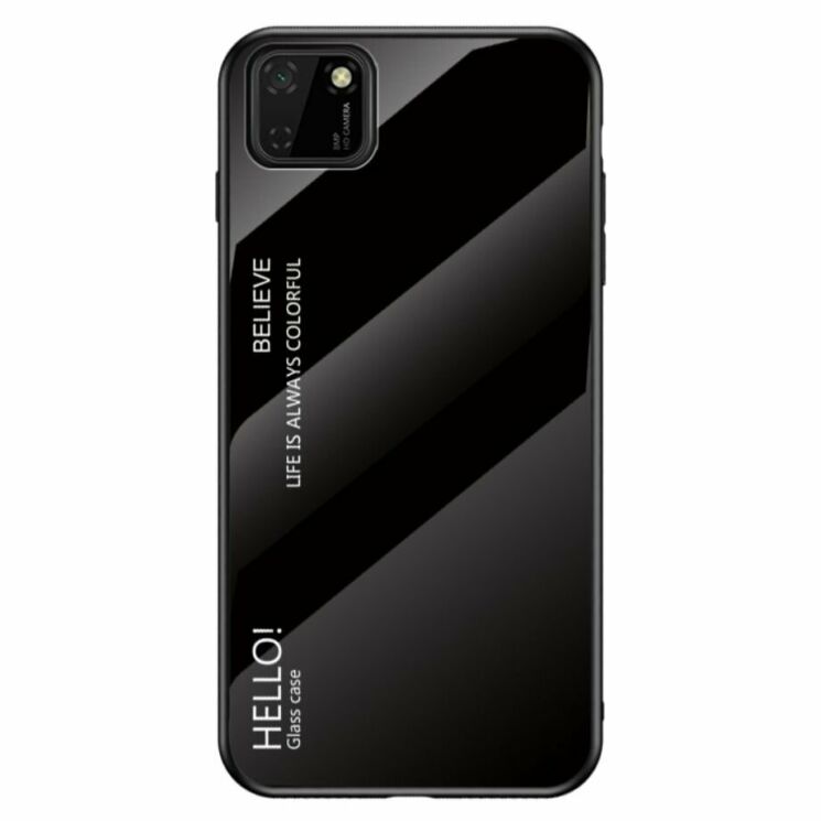 Защитный чехол Deexe Gradient Color для Huawei Y5p - Black: фото 2 из 7