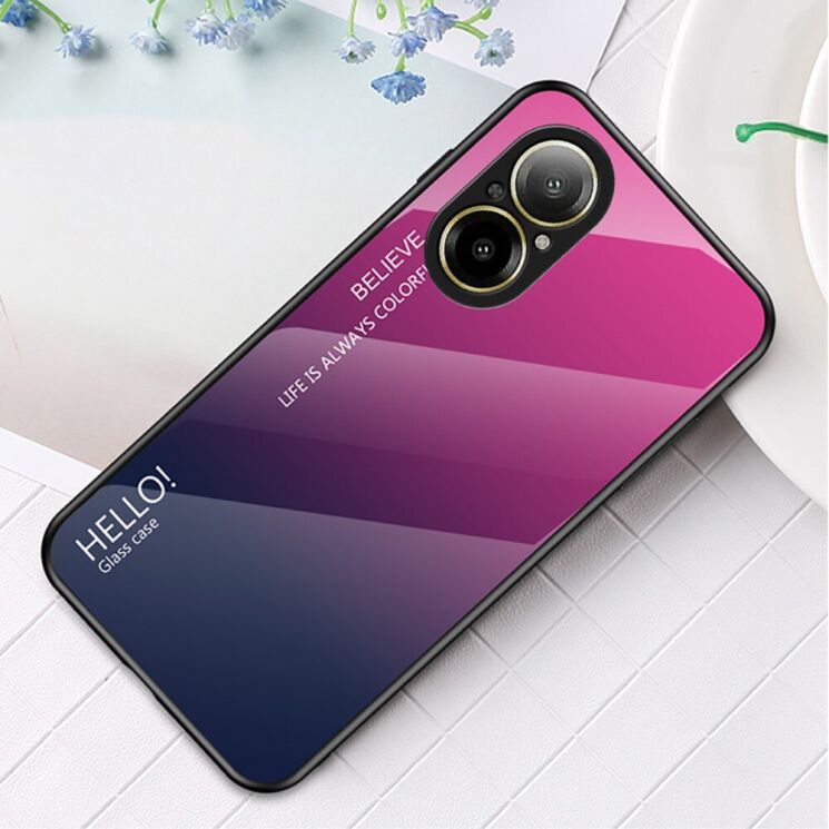 Защитный чехол Deexe Gradient Color для Realme C67 - Rose: фото 2 из 11