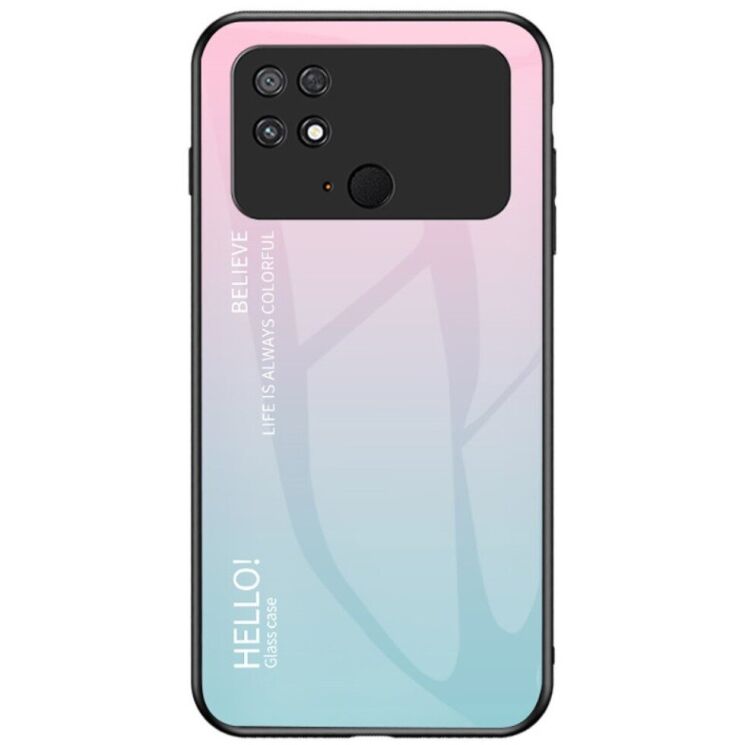 Защитный чехол Deexe Gradient Color для Xiaomi Poco C40 - Pink / Blue: фото 1 из 9
