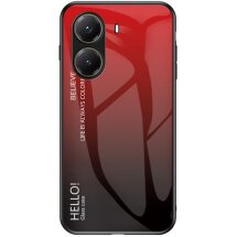 Захисний чохол Deexe Gradient Color для Xiaomi Poco X7 Pro - Red / Black: фото 1 з 7
