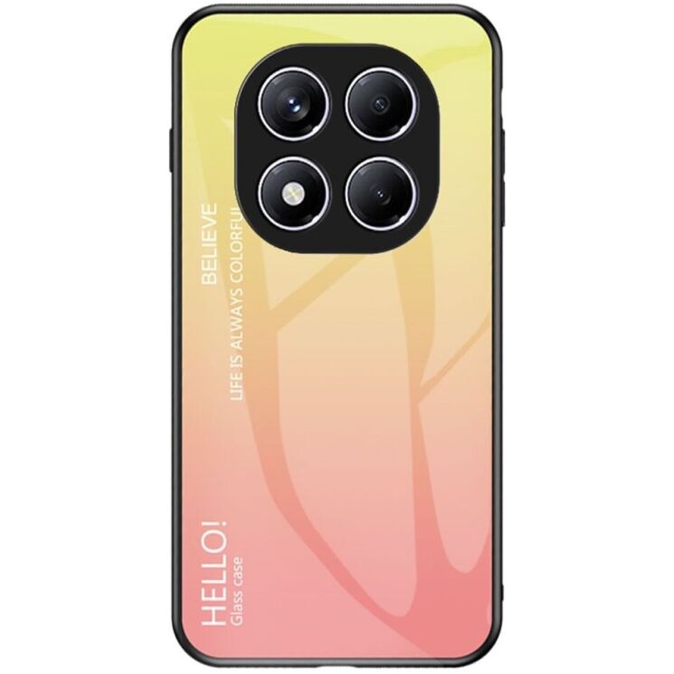 Защитный чехол Deexe Gradient Color для Xiaomi Redmi Note 14 Pro - Yellow: фото 1 из 8