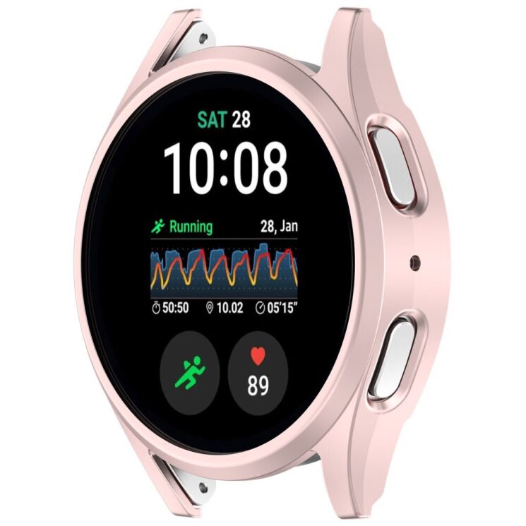 Защитный чехол Deexe Hard Frame для Samsung Galaxy Watch 7 (40mm) - Pink: фото 5 из 7