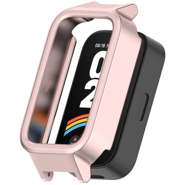 Защитный чехол Deexe Hard Frame для Xiaomi Mi Smart Band 9 Active / Redmi Band 3 - White / Orange: фото 1 из 7