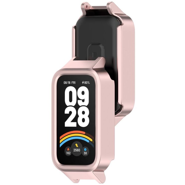 Защитный чехол Deexe Hard Frame для Xiaomi Mi Smart Band 9 Active / Redmi Band 3 - White / Orange: фото 6 из 7